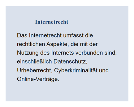 Internetrecht für  Althegnenberg