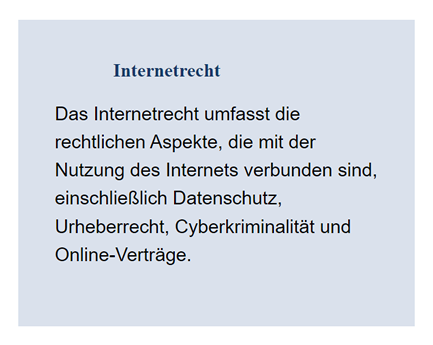 Internetrecht für  Unterdießen